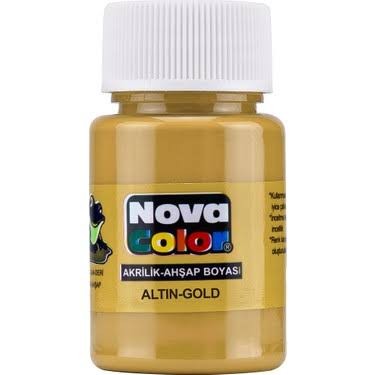 Nova Color Akrilik-Ahşap Resim Boyası Altın-Gold nc-234