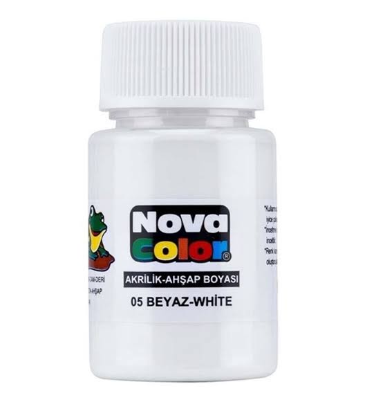 Nova Color Akrilik Boya Beyaz 30ml nc-173