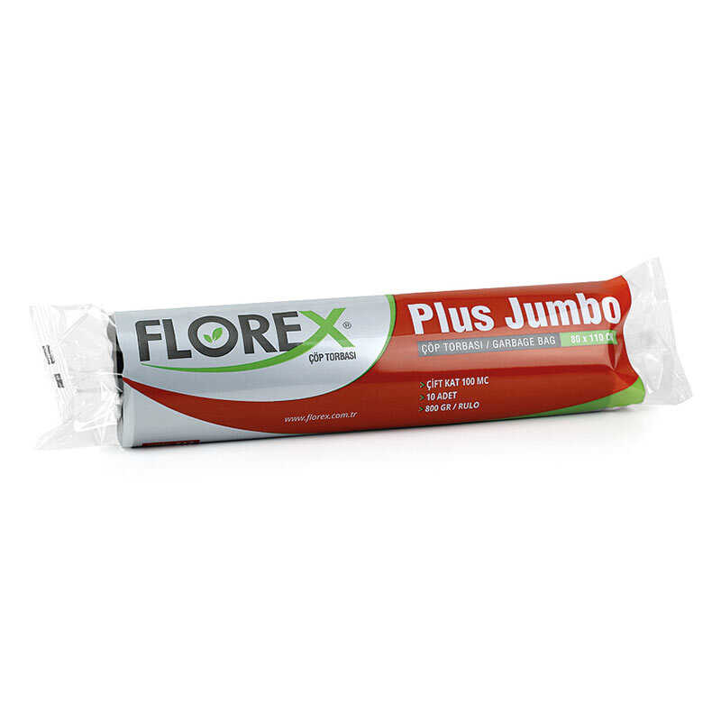 Florex 517 Plus Jumbo 80x110cm Siyah 10 Adet