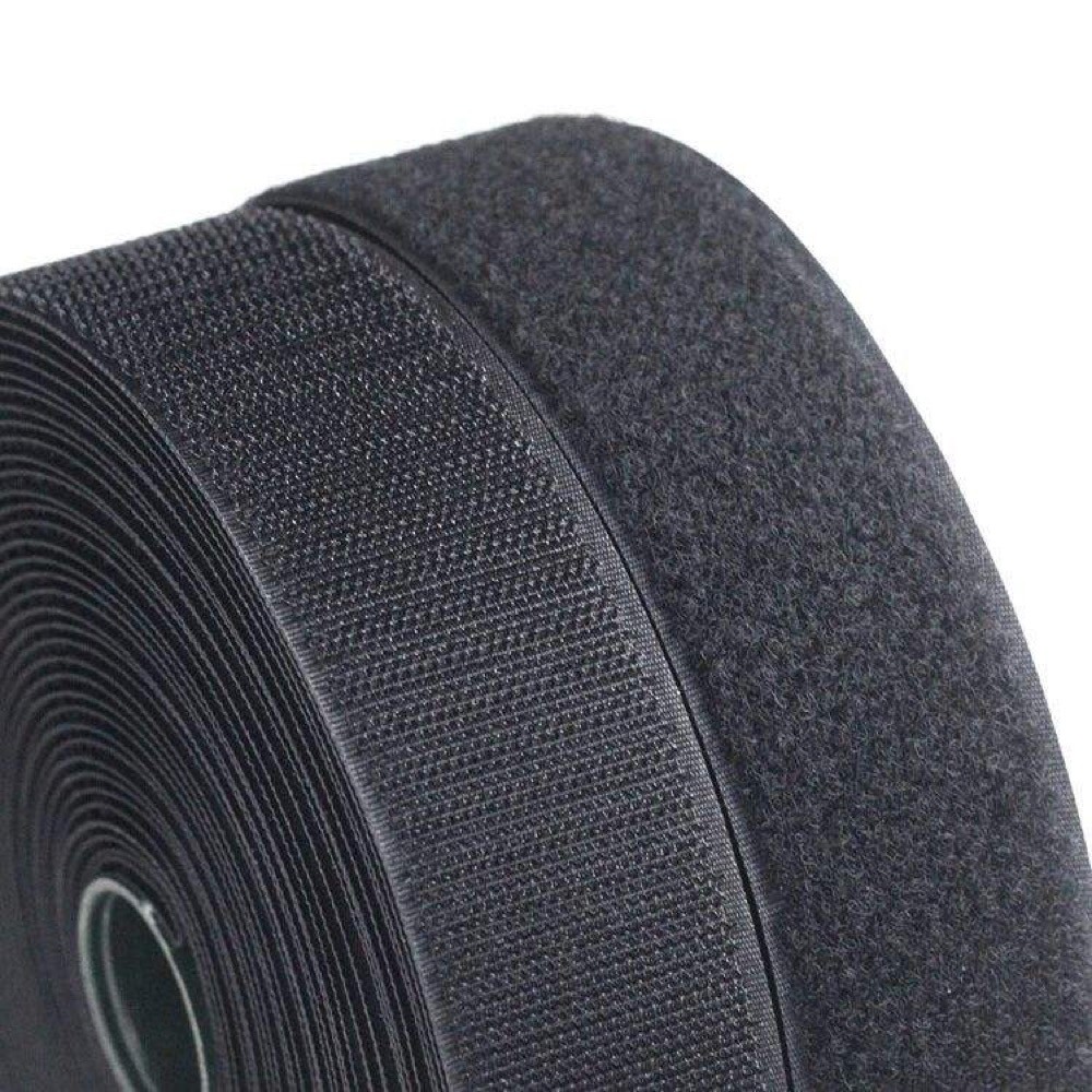 Dostband 2cm Çift Taraflı Cırt Bant – Siyah (25mt)