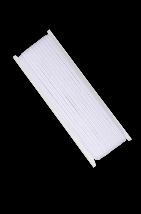 Bebe Lastik Polyester 2mm Beyaz 