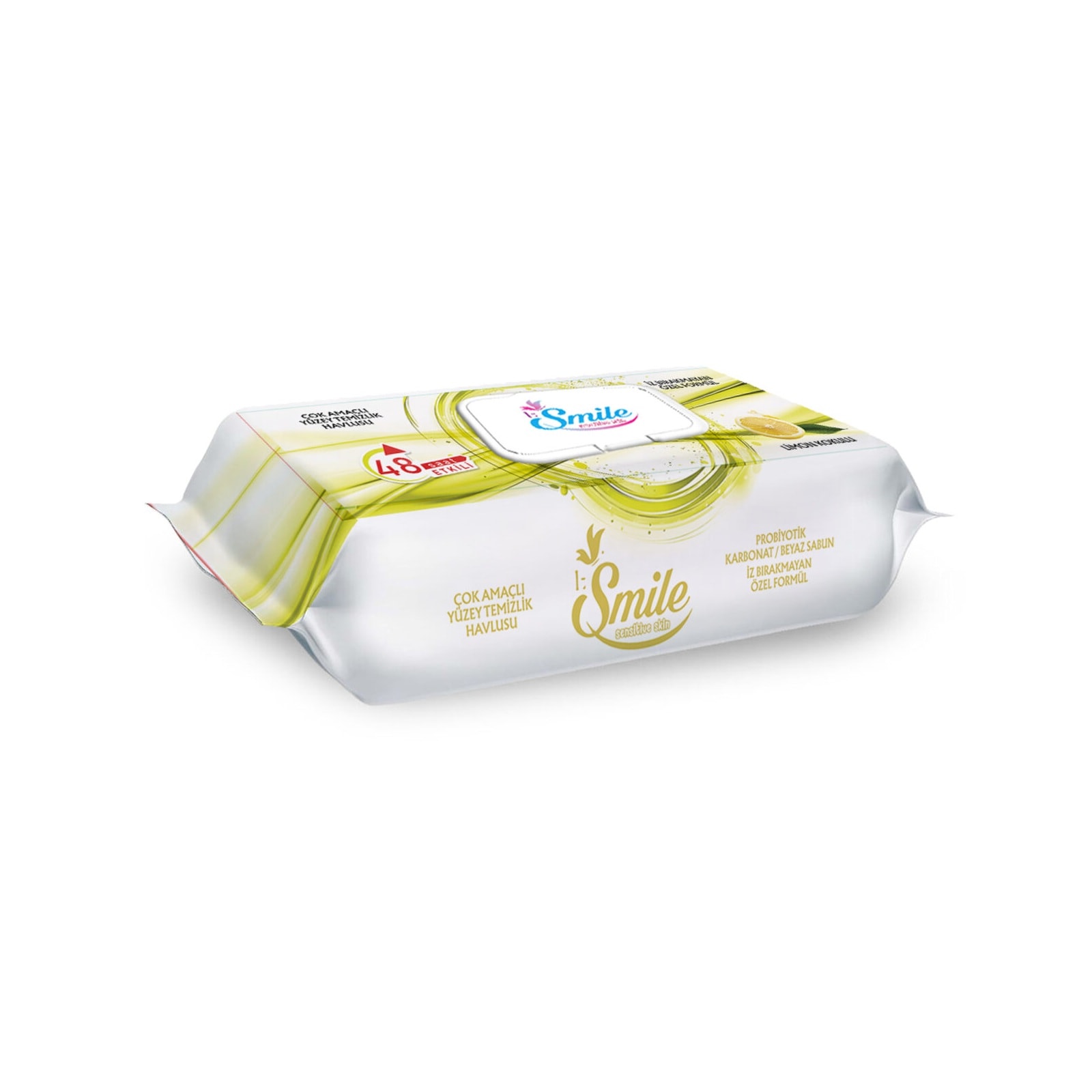 Smile Yüzey Temizleme Havlusu Limon 100 lü