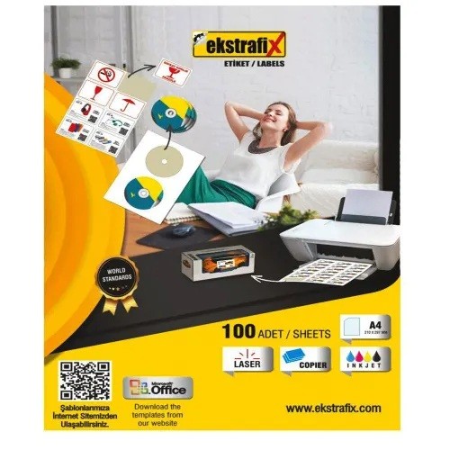 Ekstrafix Lazer Etiket Fix-5312 12'li