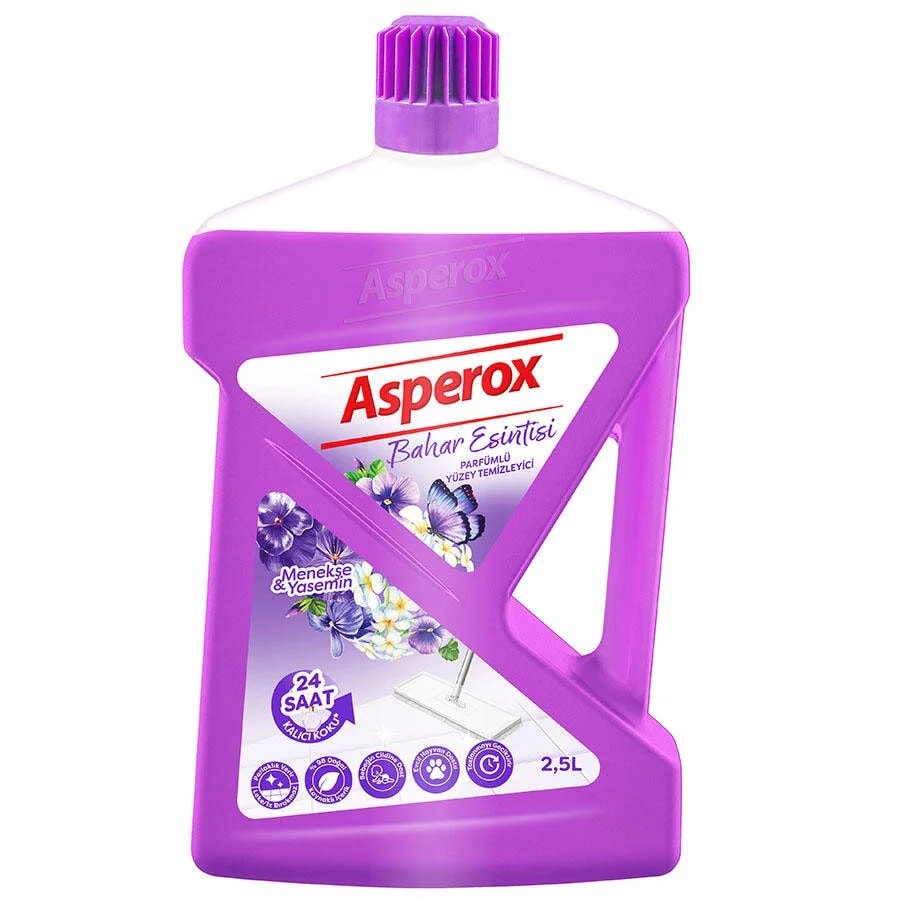 Asperox Parfümlü Yüzey Temizleyici Bahar Esintisi Menekşe&Yasemin 2,5 litre