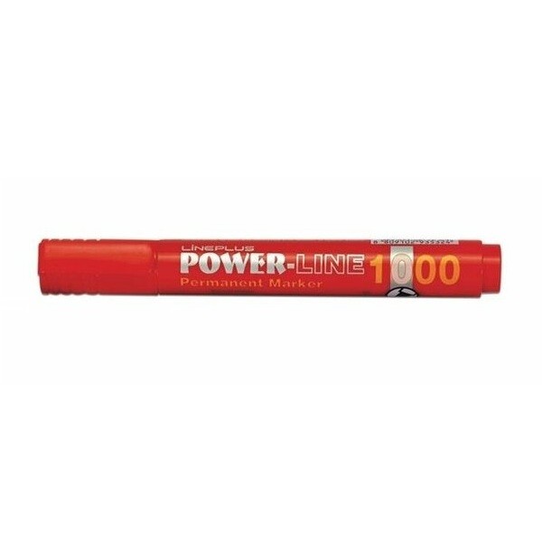 Lineplus 1000B Permanent Marker Yuvarlak Uç 3 Mm Kırmızı