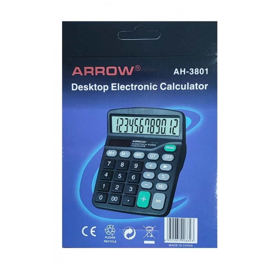Arrow AH-3801 12 Haneli Hesap Makinesi