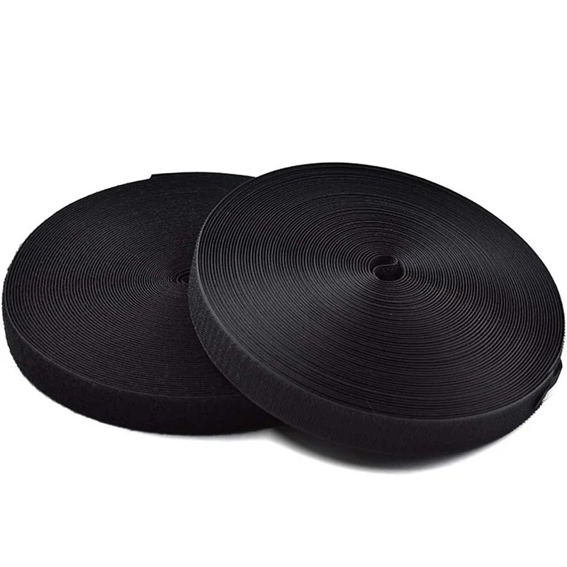 Dostband 2cm Çift Taraflı Cırt Bant – Siyah (25mt)