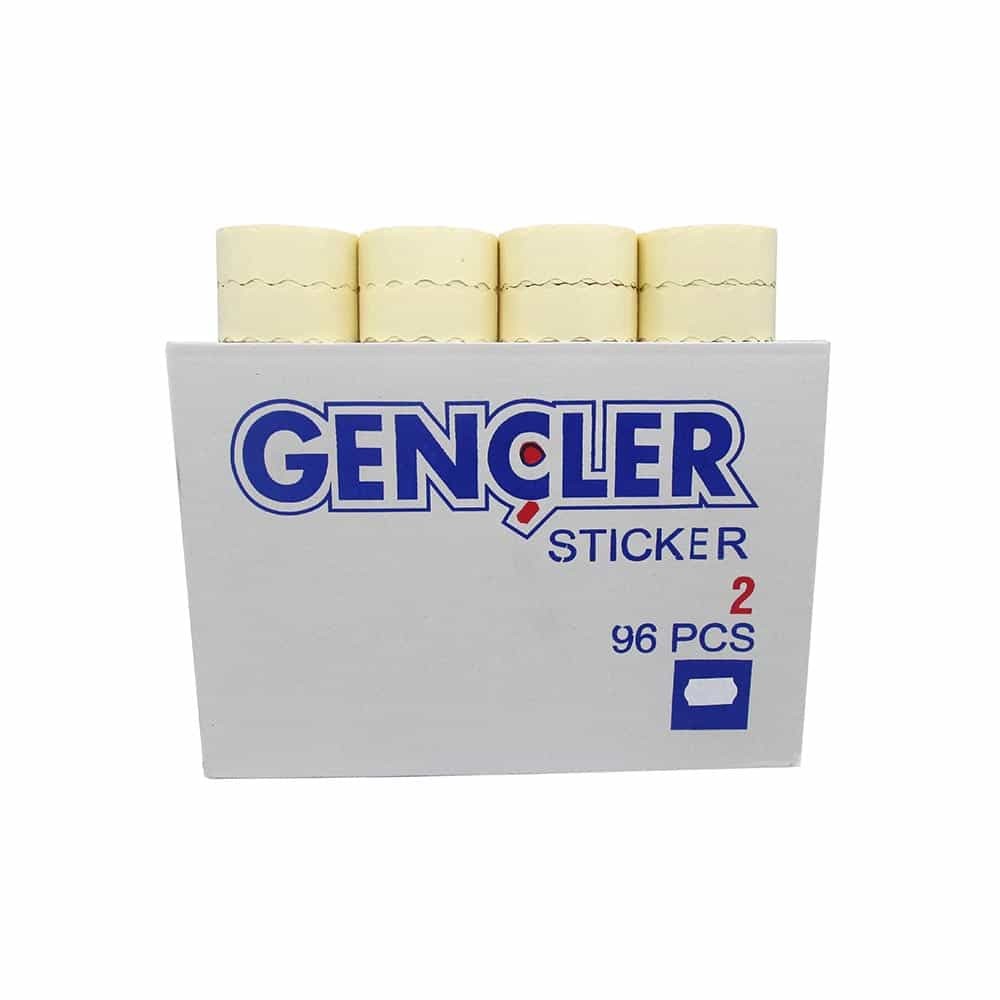 Gençler Meto Etiket Beyaz 96'lı No:2