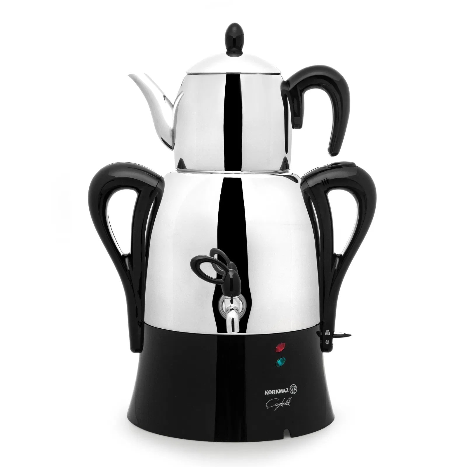 Korkmaz Çaykolik Semaver Çay Makinesi Siyah 3 lt