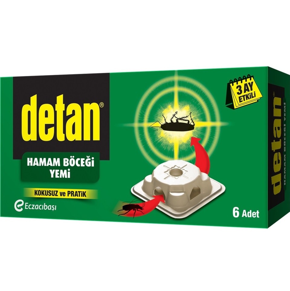 Detan Süper Böcek Yemi Çifte Güç 6 Adet