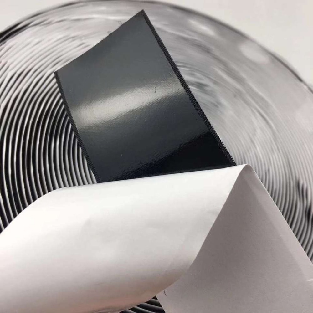 Cırtbant Silikonlu Yapışkanlı 40mm İlmek Siyah