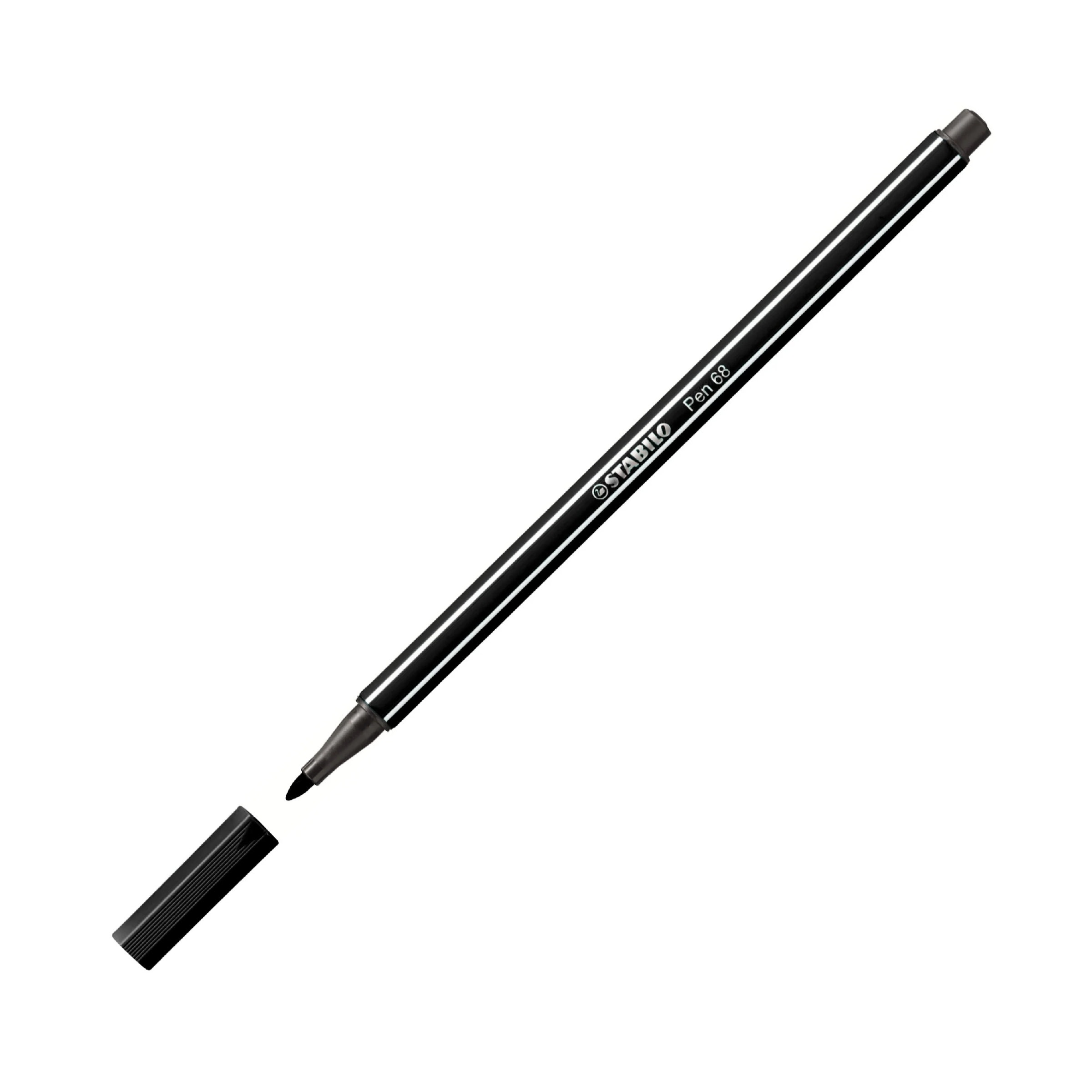Stabilo Pen 68 Kalın Uçlu Keçeli Kalem 46 Siyah