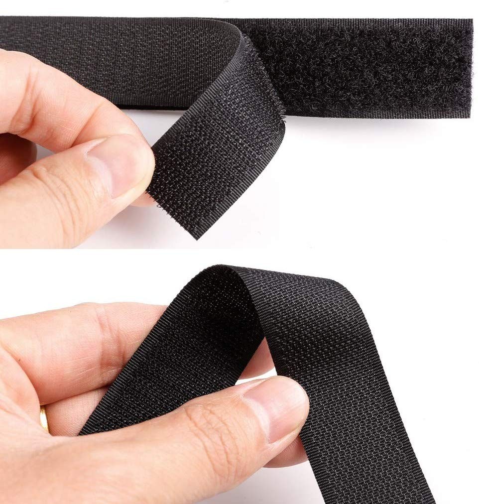 Dostband 2cm Çift Taraflı Cırt Bant – Siyah (25mt)