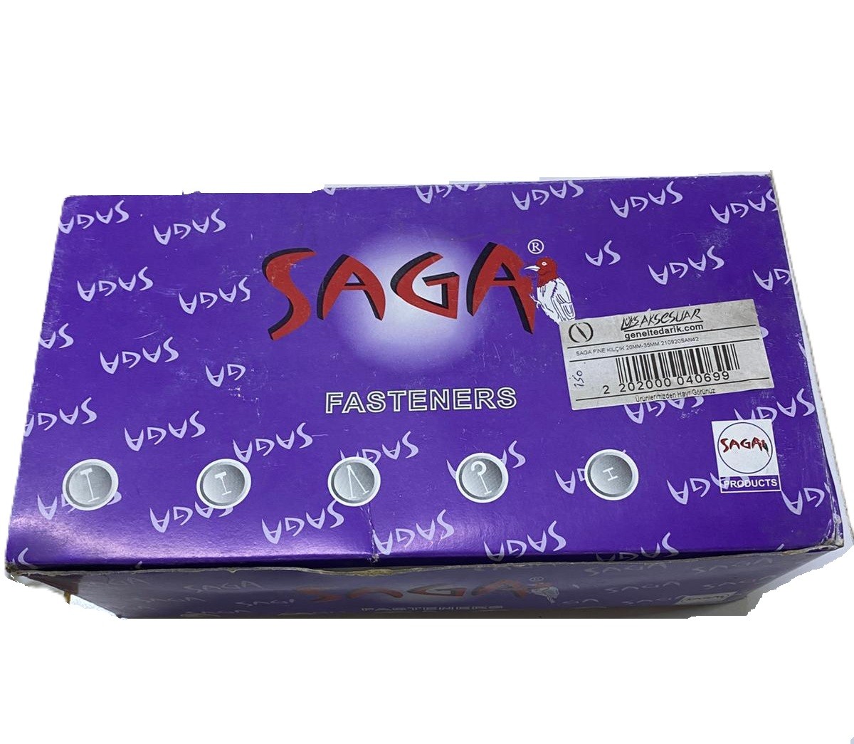 Saga Standart Etiketleme Plastiği Şeffaf 35mm