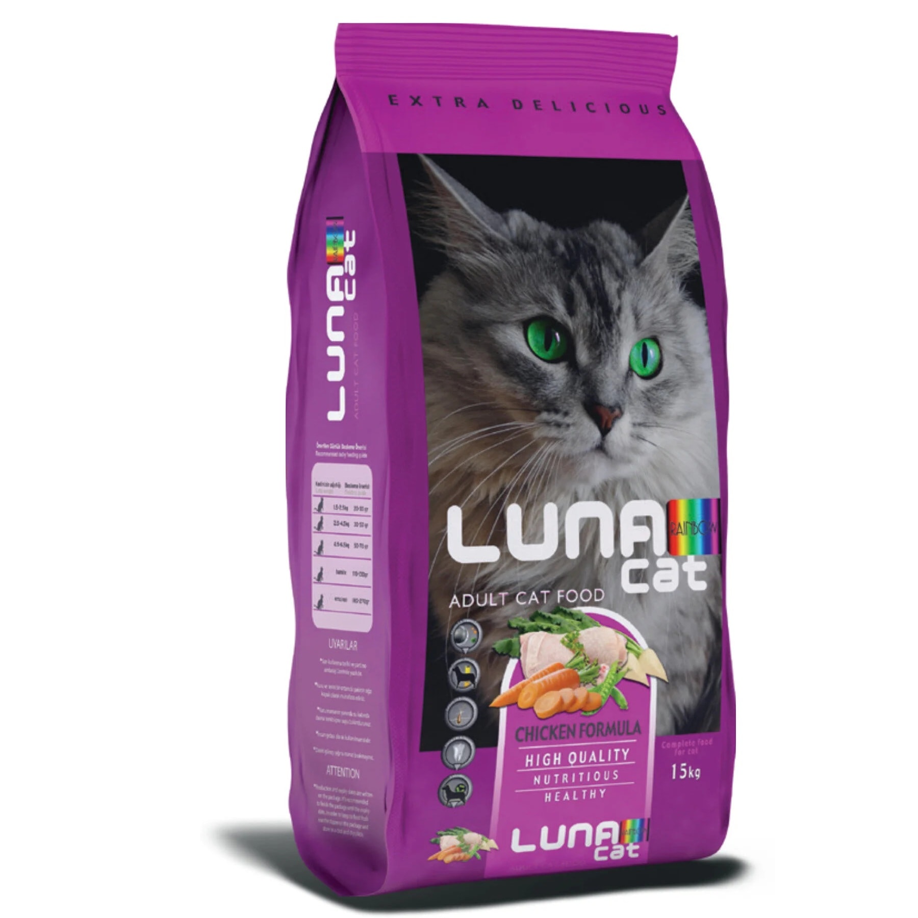 Luna Karışık Yetişkin Kedi Maması 15kg