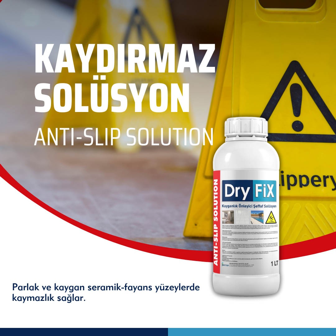 Kayganlık Önleyici Şeffaf Solüsyon 10 lt | ANTI SLIP SOLUTION