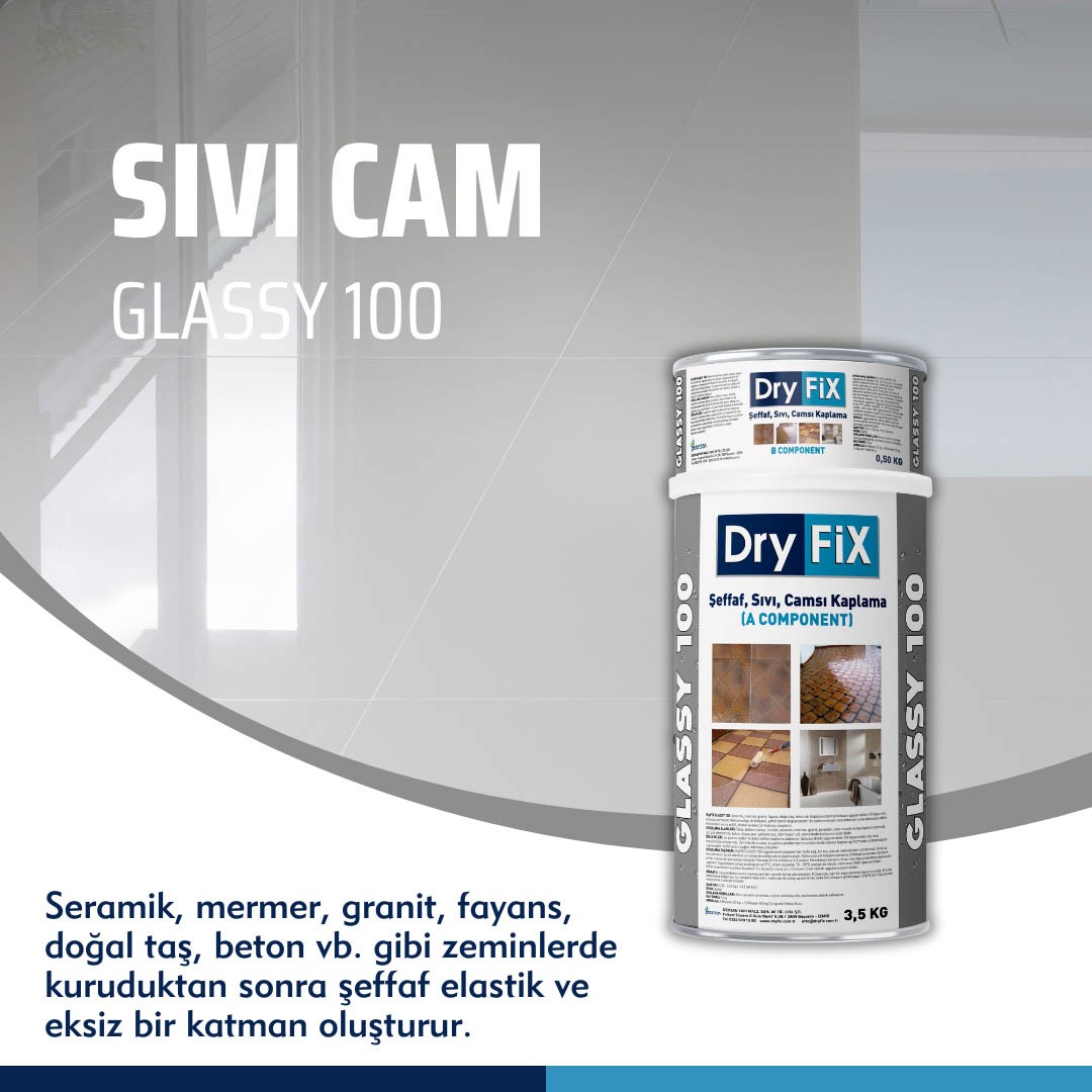 Sıvı Cam 0,8 kg/set | GLASSY 100