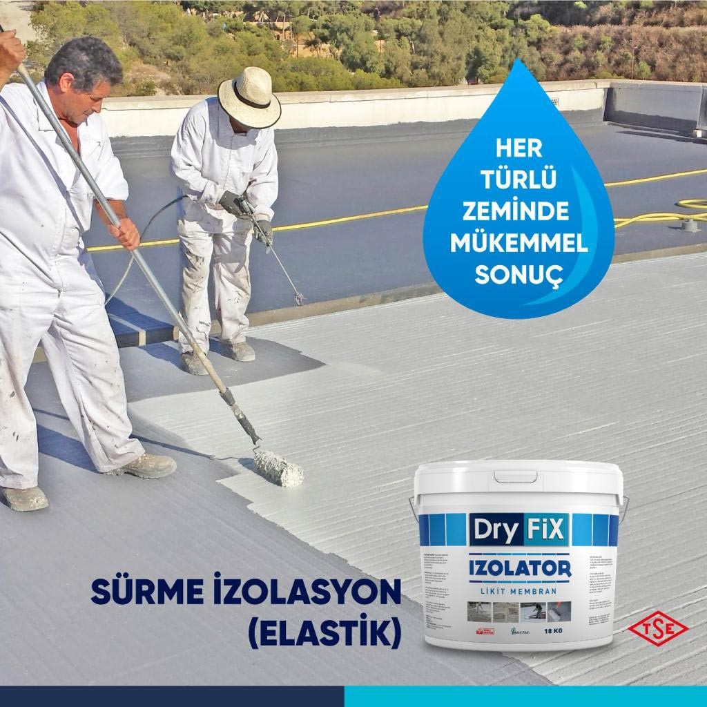 Elastomerik Reçine Esaslı Likit Membran 18 kg | IZOLATOR