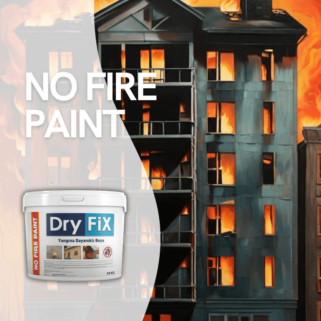 Yangın Geciktirici Alev Almayan Yanmaz Boya 18 kg | NO FIRE PAINT | 120 Dk. Yangına Dayanıklı Boya