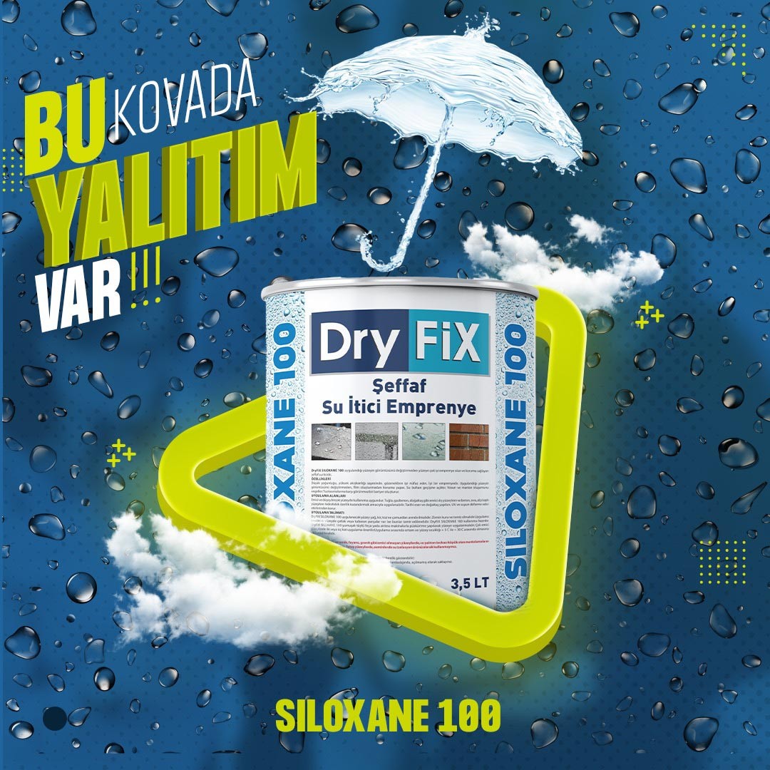 Şeffaf Su İtici Emprenye 3,5 lt | SILOXANE 100