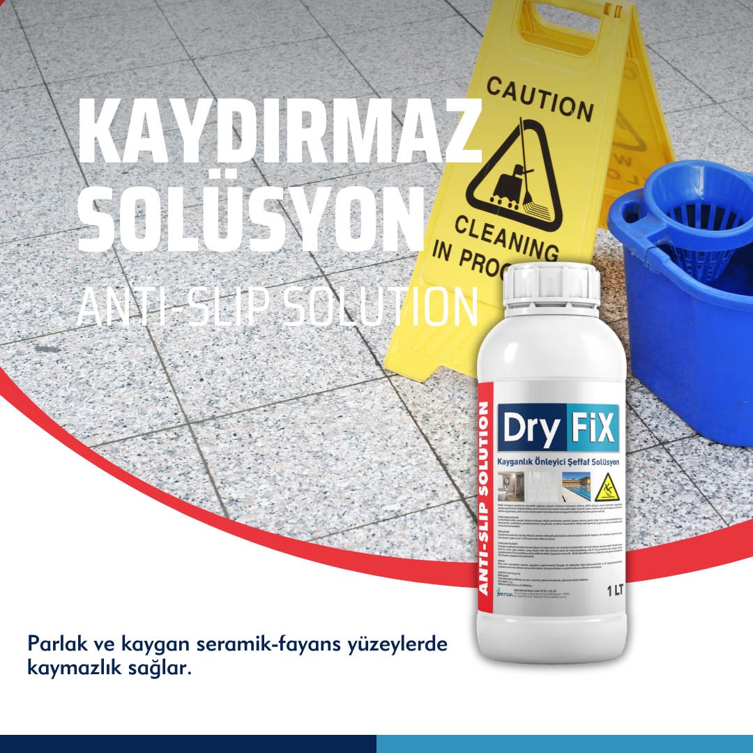 Kayganlık Önleyici Şeffaf Solüsyon 10 lt | ANTI SLIP SOLUTION