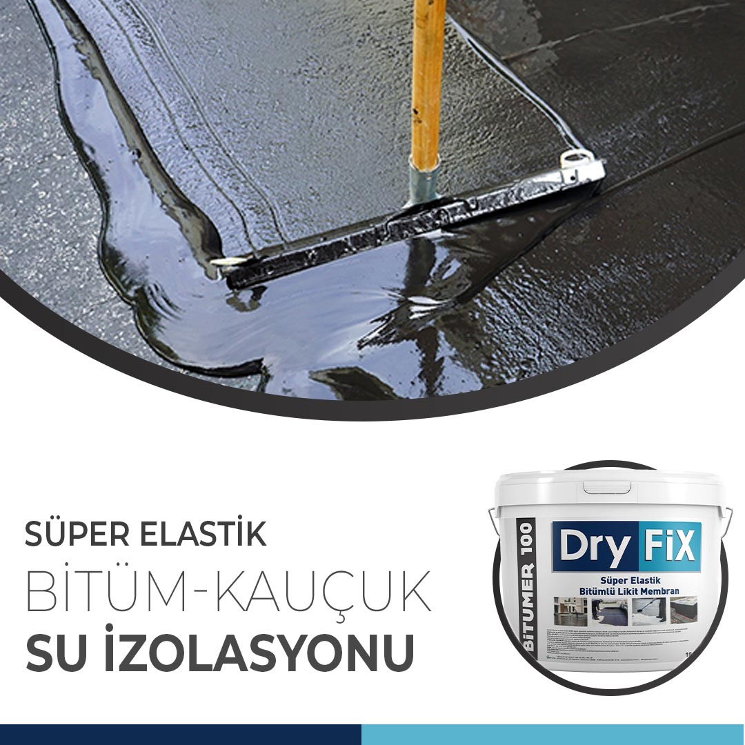 Süper Elastik Bitümlü Likit Membran 18 kg | BITUMER 100