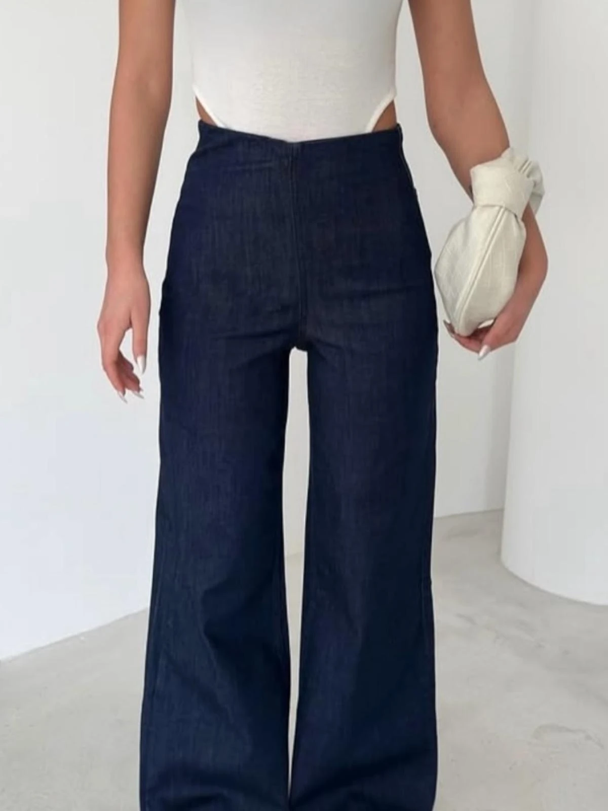 Bel Lastikli Pantolon Zyra Lacivert