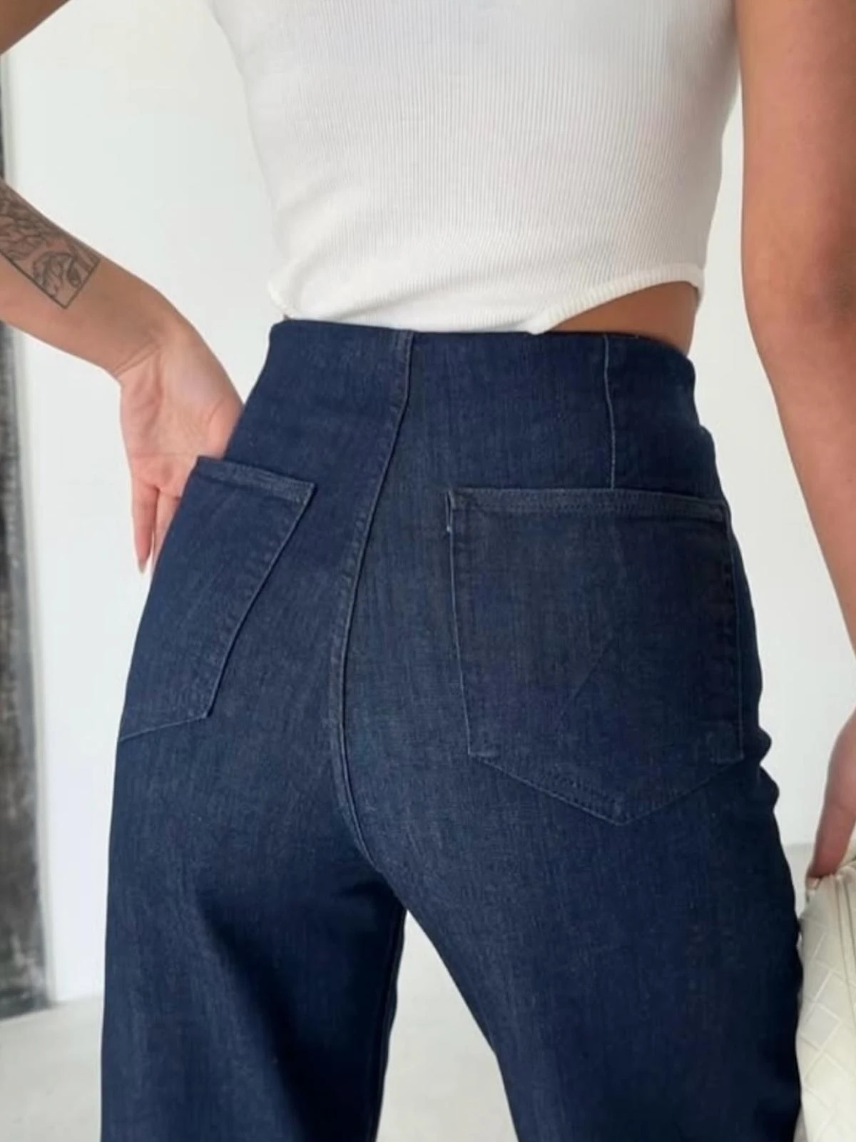 Bel Lastikli Pantolon Zyra Lacivert