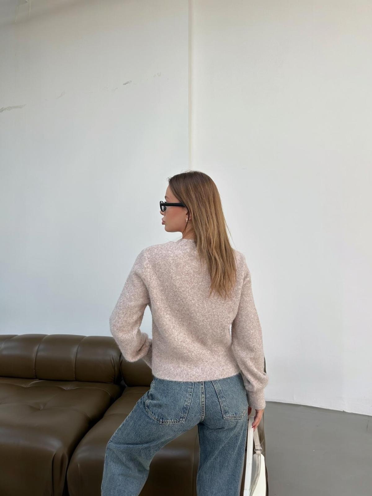 Silver Düğmeli Triko Hırka Lilia