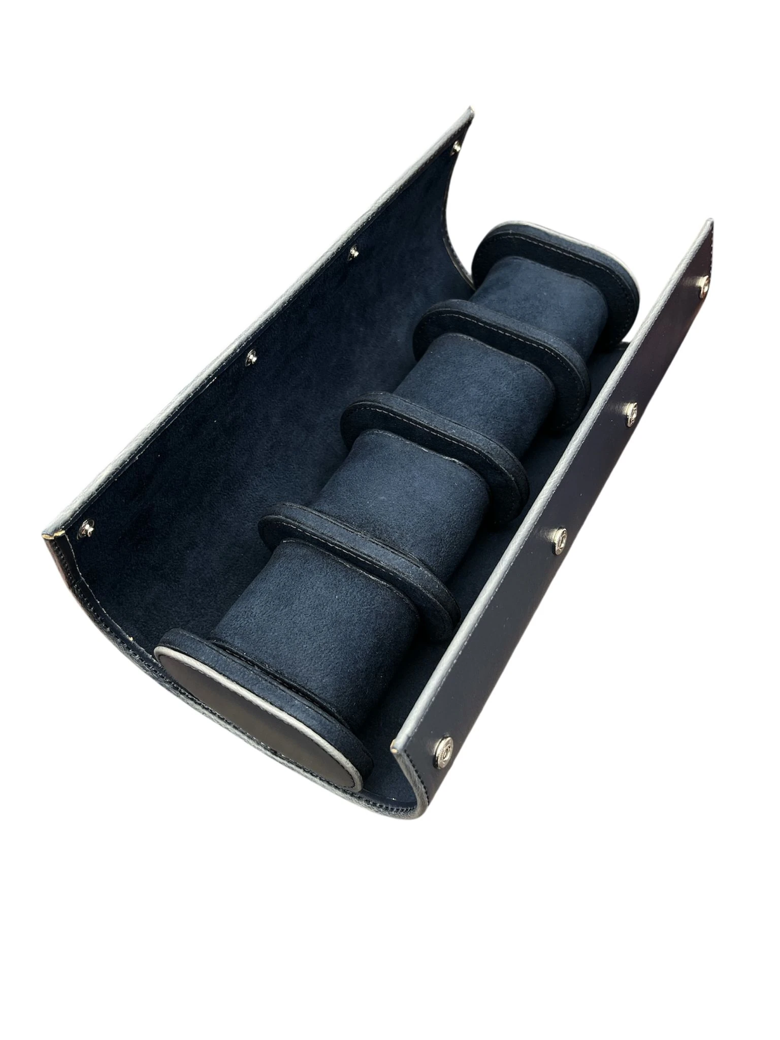 Saat Taşıma Kutusu Çıtçıtlı 4’lü – Seyahat Model Lacivert