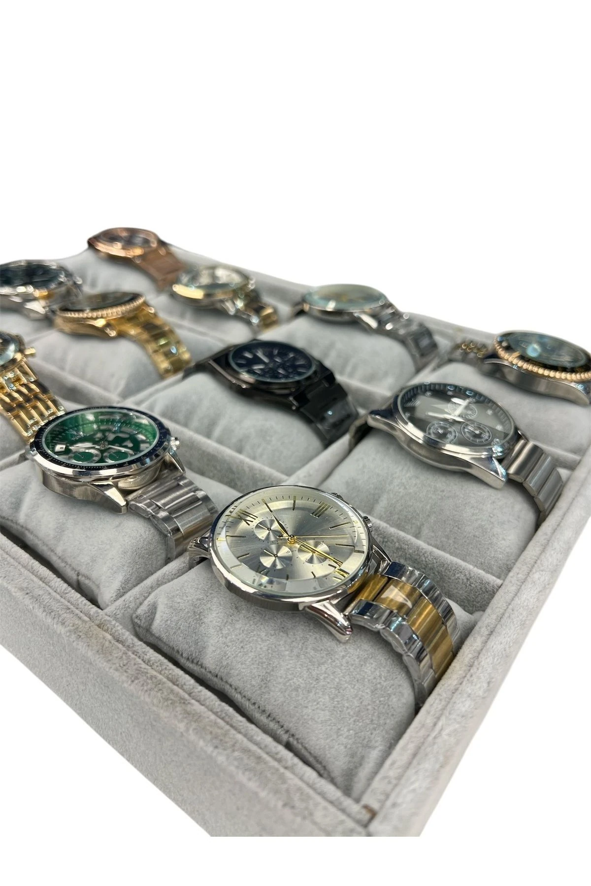 Saat Ve Bileklik Tablası 12'li GRİ