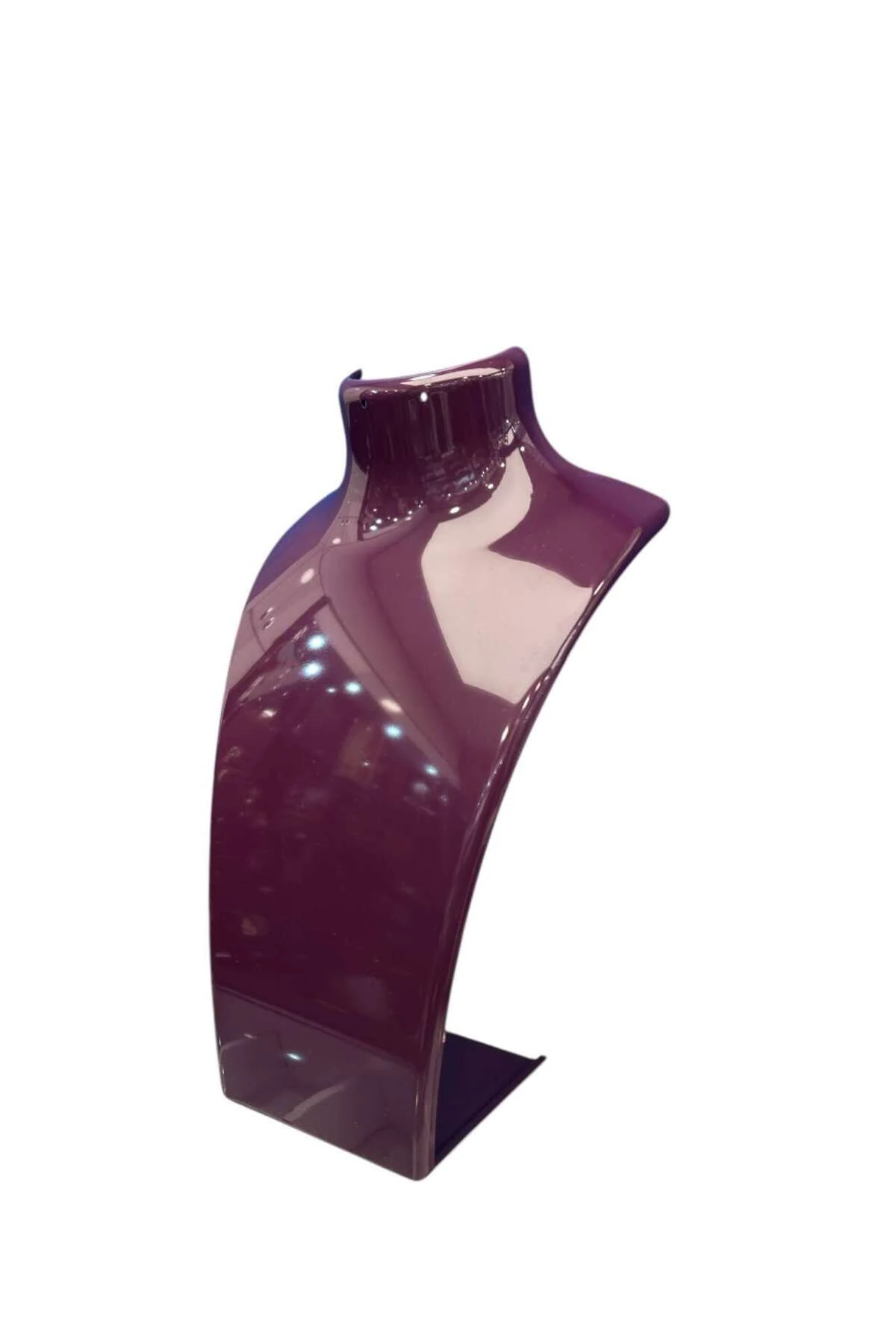 Kolye Standı Akrilik -Takı Teşhir ve Saklama Standı Mor 19x30 cm