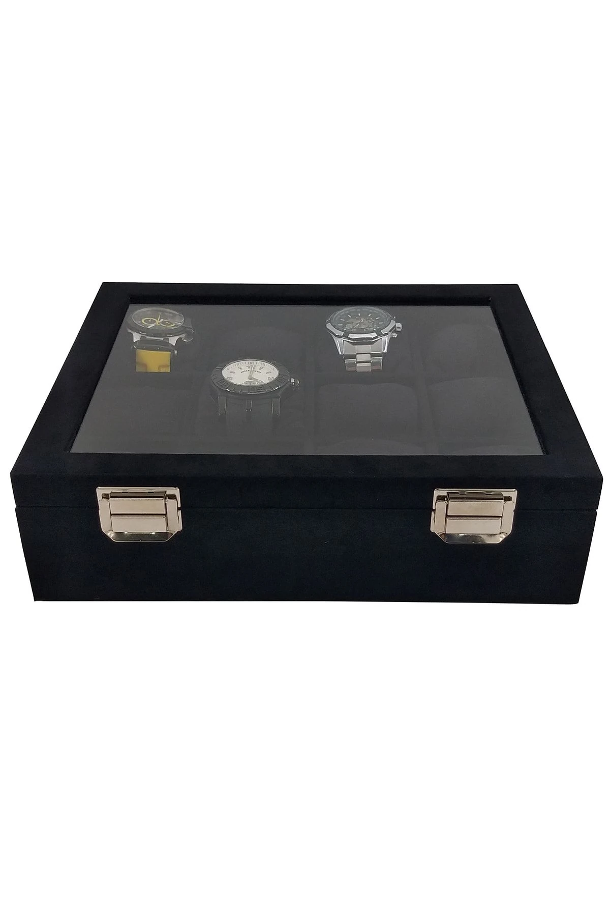 Saat Kutusu 12'li Alcantara Siyah