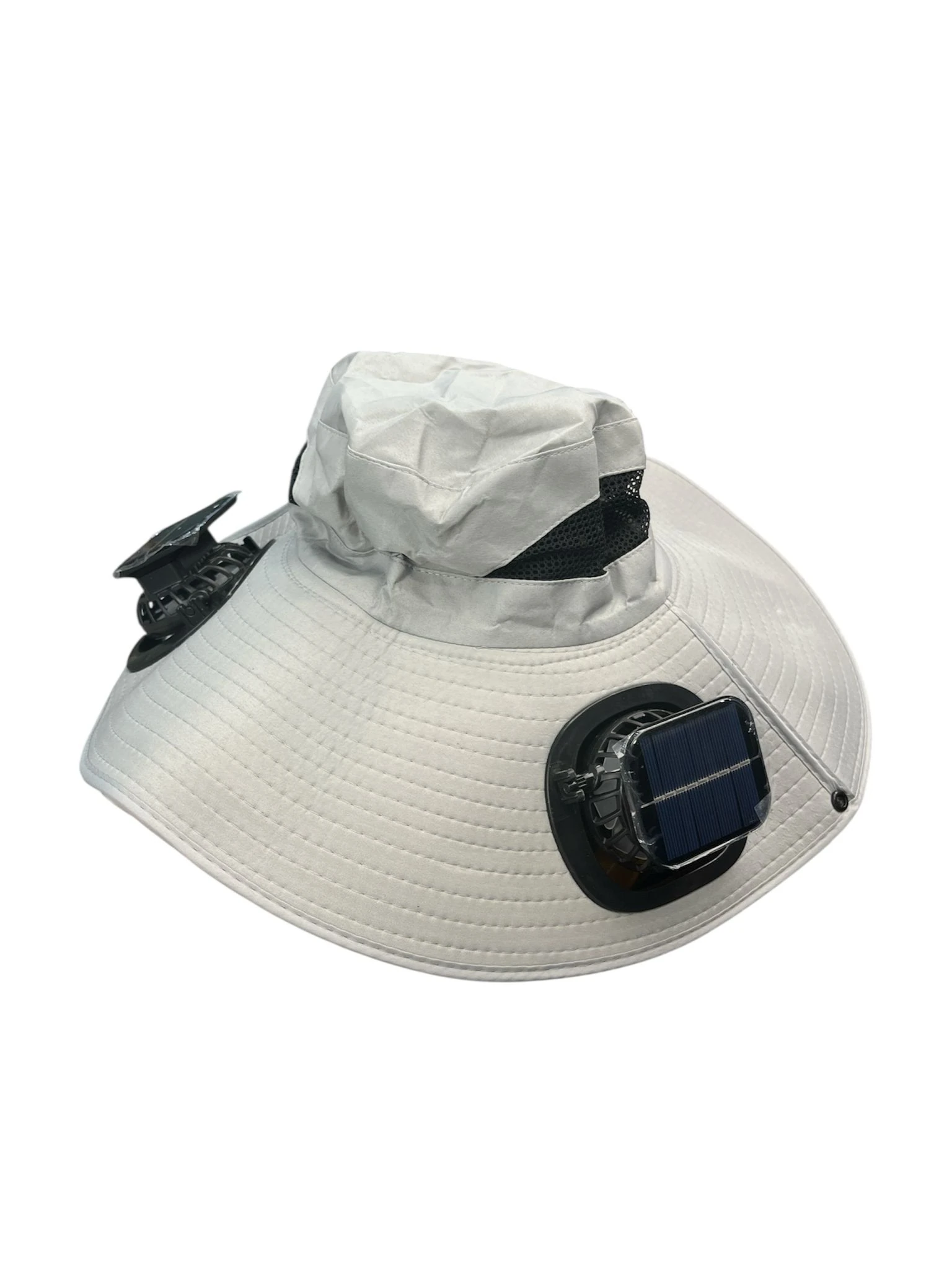 Fanlı Çift vantilatörlü Şapka, Güneş Enerjili Safari Şapka Çift Pervaneli Plaj Şapkası