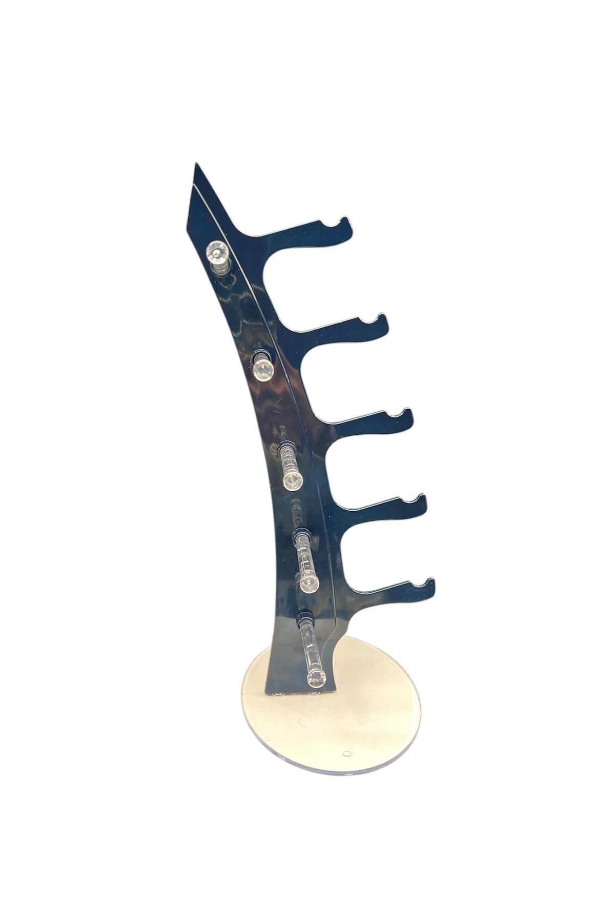 Gözlük Standı Yelken Model, 5 Gözlük Kapasiteli Teşhir Standı Koyu Lacivert