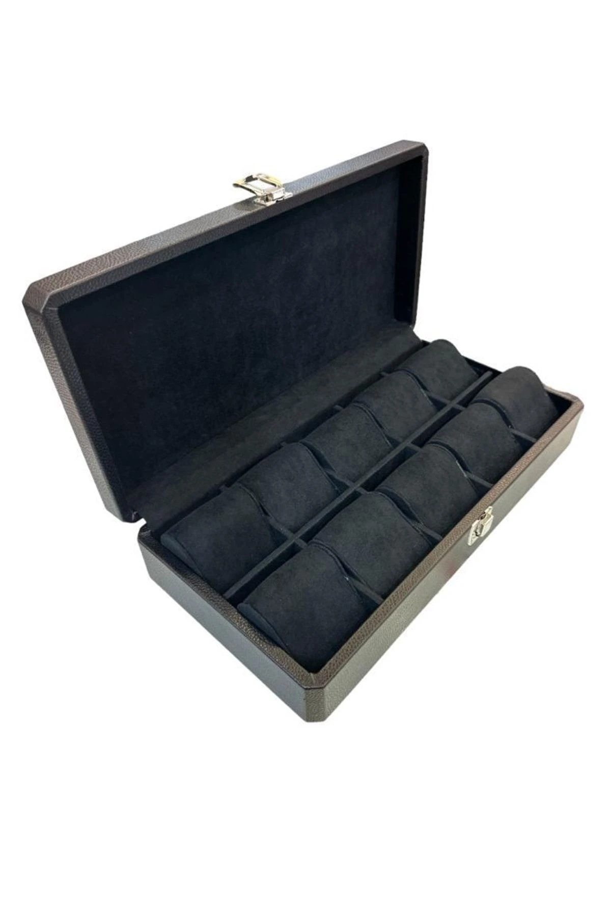 10'lu Saat Çantası Diplomat Model Geniş Siyah