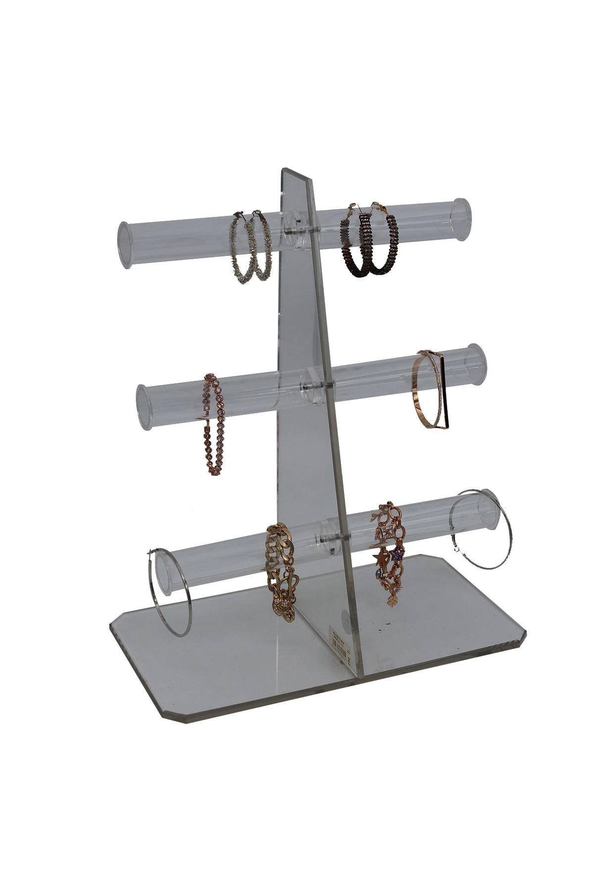 Silindir Pleksi Spesiyal 3'lü Bileklik Standı