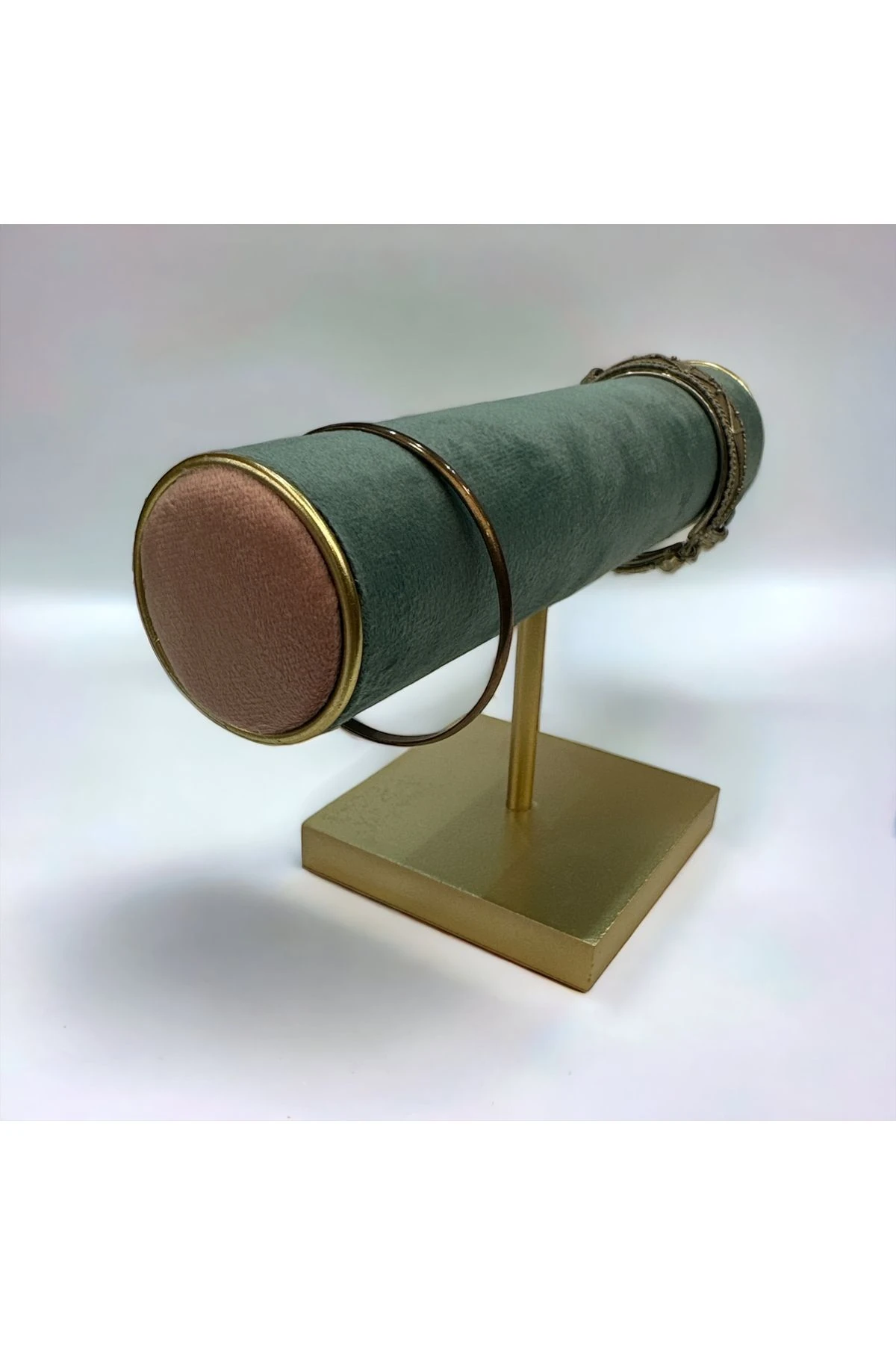 Takı Standı Tekli Silindir Gri