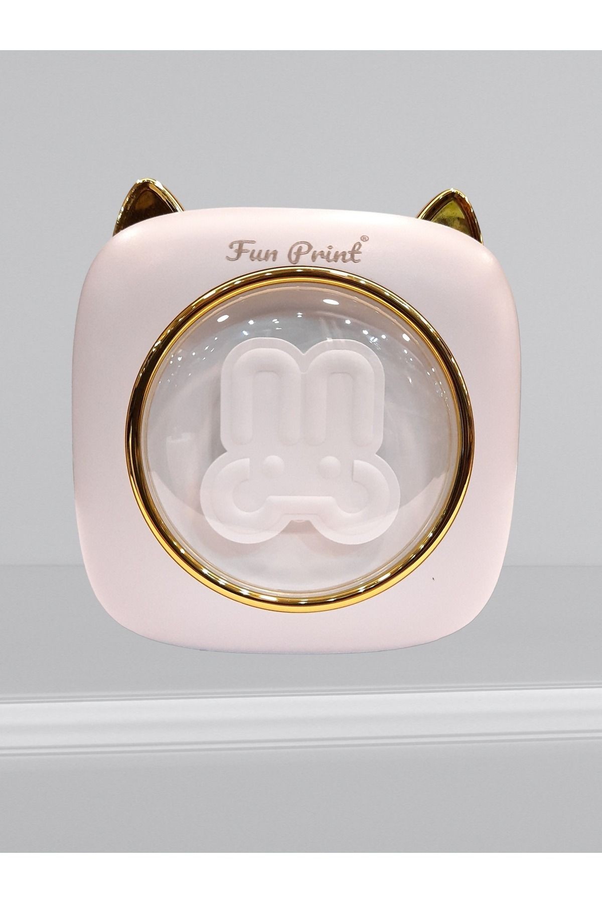 Mini Taşınabilir Bluetooth Yazıcı, Spesiyal Gold Model, Yedek 1 Beyaz Rulo Kağıt Hediye.