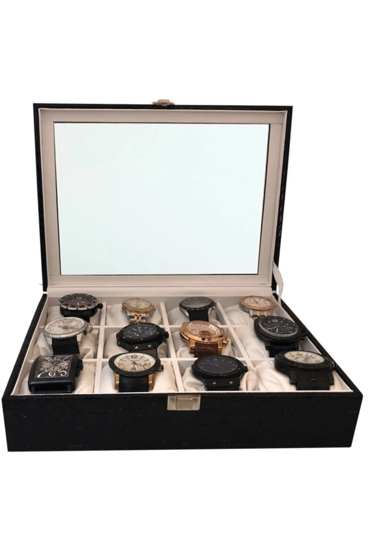 Saat Kutusu 12'li Rugan Siyah