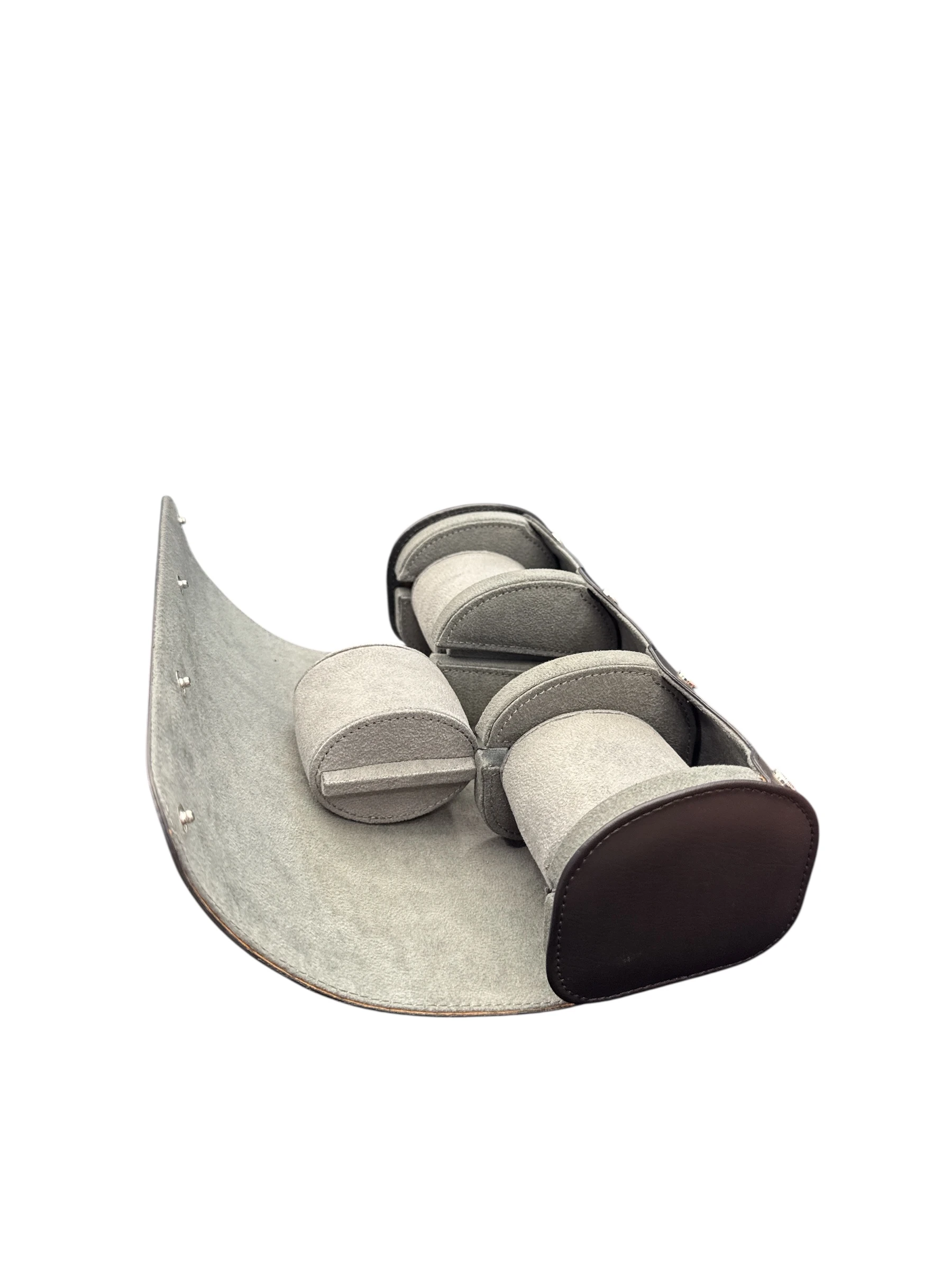 3’lü Çıtçıtlı Saat ve Takı Kutusu – Pull Up Suni Deri, El Yapımı Özel Yastıklı Tasarım Siyah