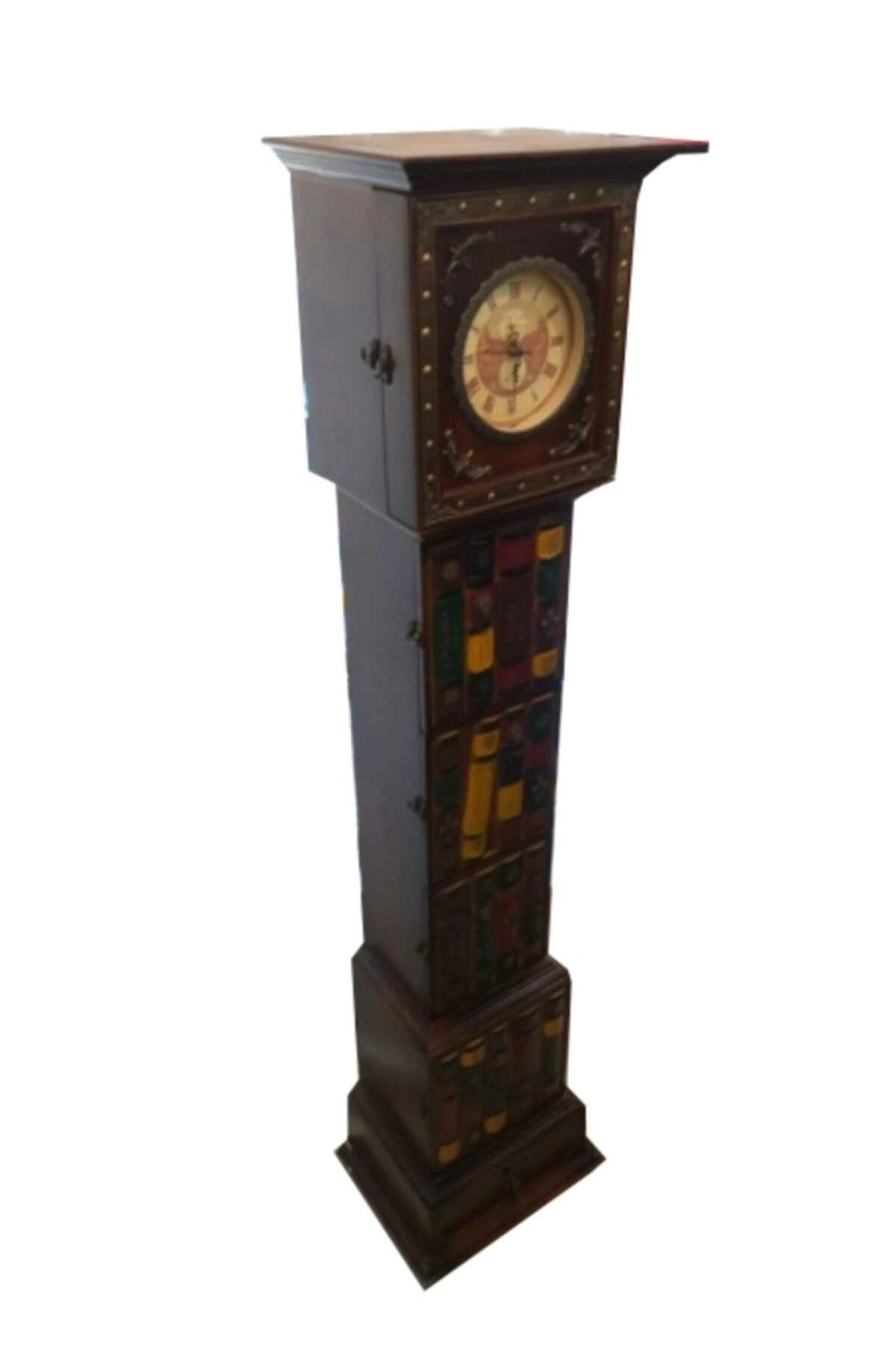 Özel El Yapımı Antik Dekoratif Ayaklı & Dolaplı Saat