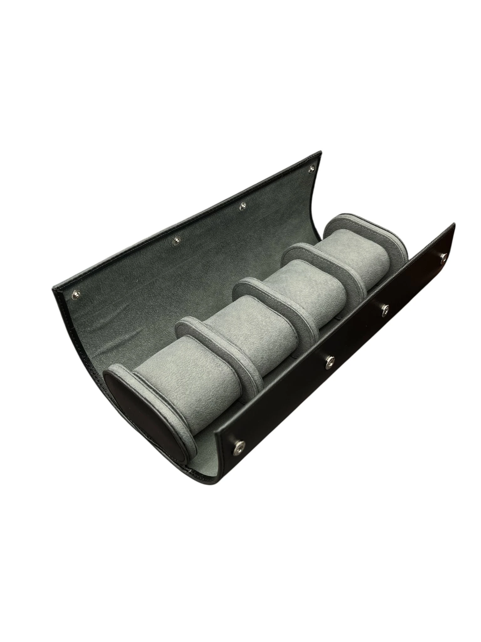 Saat Taşıma Kutusu Çıtçıtlı 4’lü – Seyahat Model Siyah