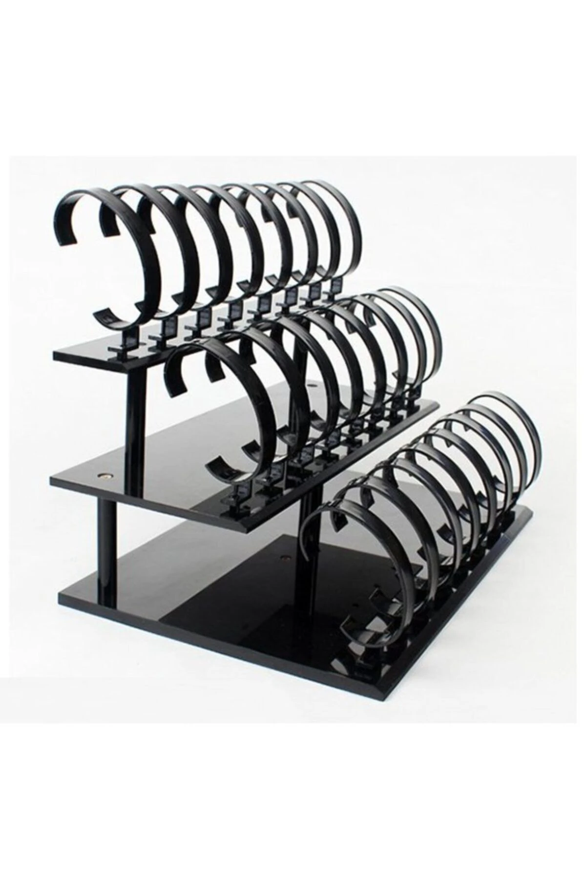 Saat Standı 24'lü Kademeli Blok Set Siyah