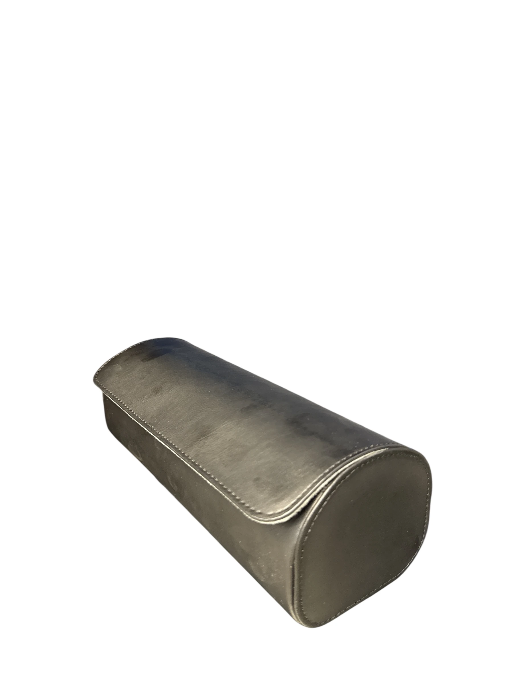 3’lü Çıtçıtlı Saat ve Takı Kutusu – Pull Up Suni Deri, El Yapımı Özel Yastıklı Tasarım Siyah