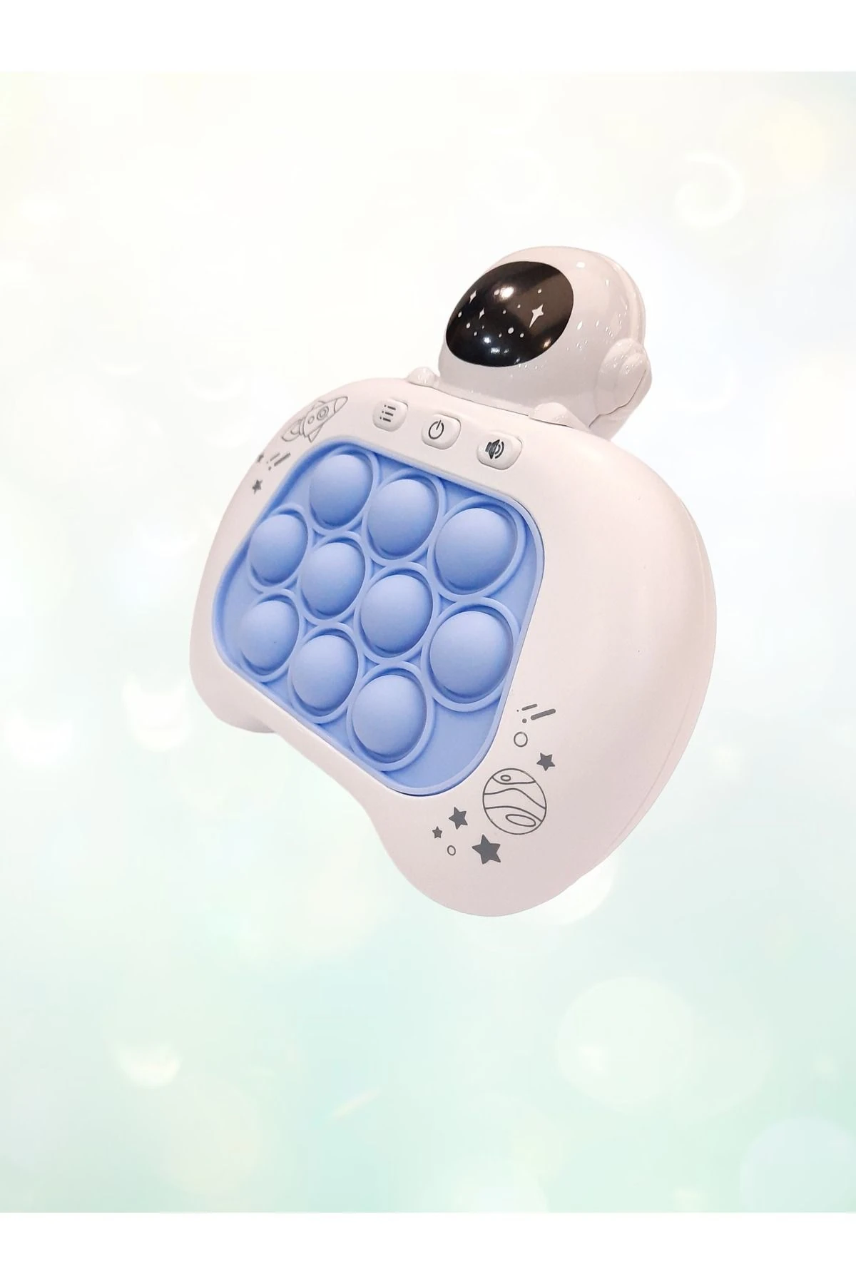 Elektronik Popit, Quick Push Konsol Uçan Astronot Model Mavi