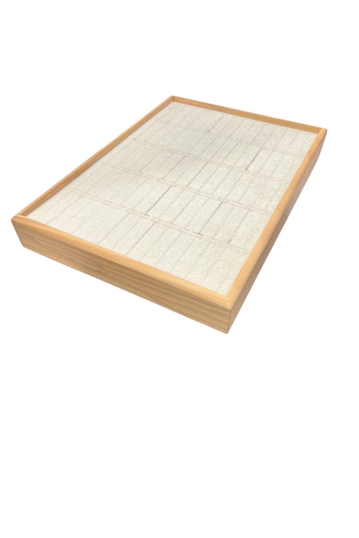 Kelepçe Bilezik Teşhir Tablasi Ahşap Çerçeveli (34,5x24,5x4,5cm) Ahşap Gri