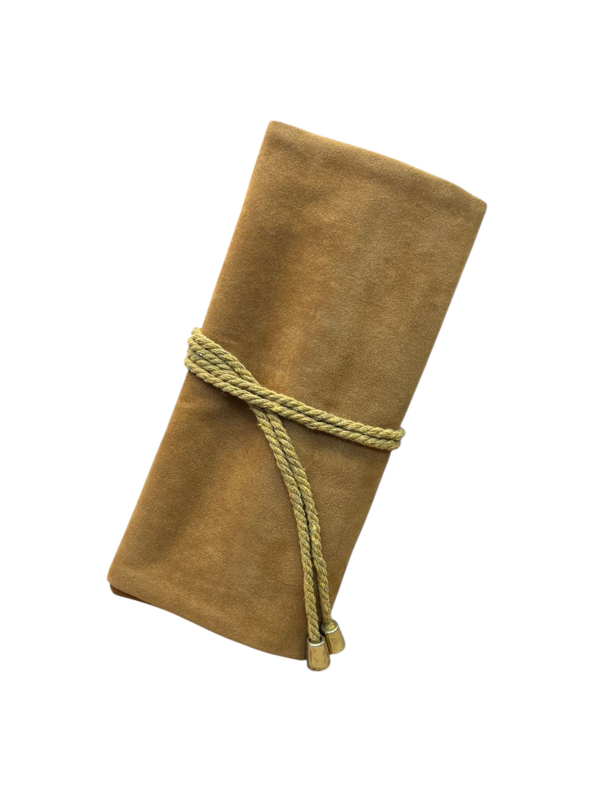 Kadife Takı ve Mücevher Seyahat Rulo Düzenleyicisi – Kiremit 35x20 cm