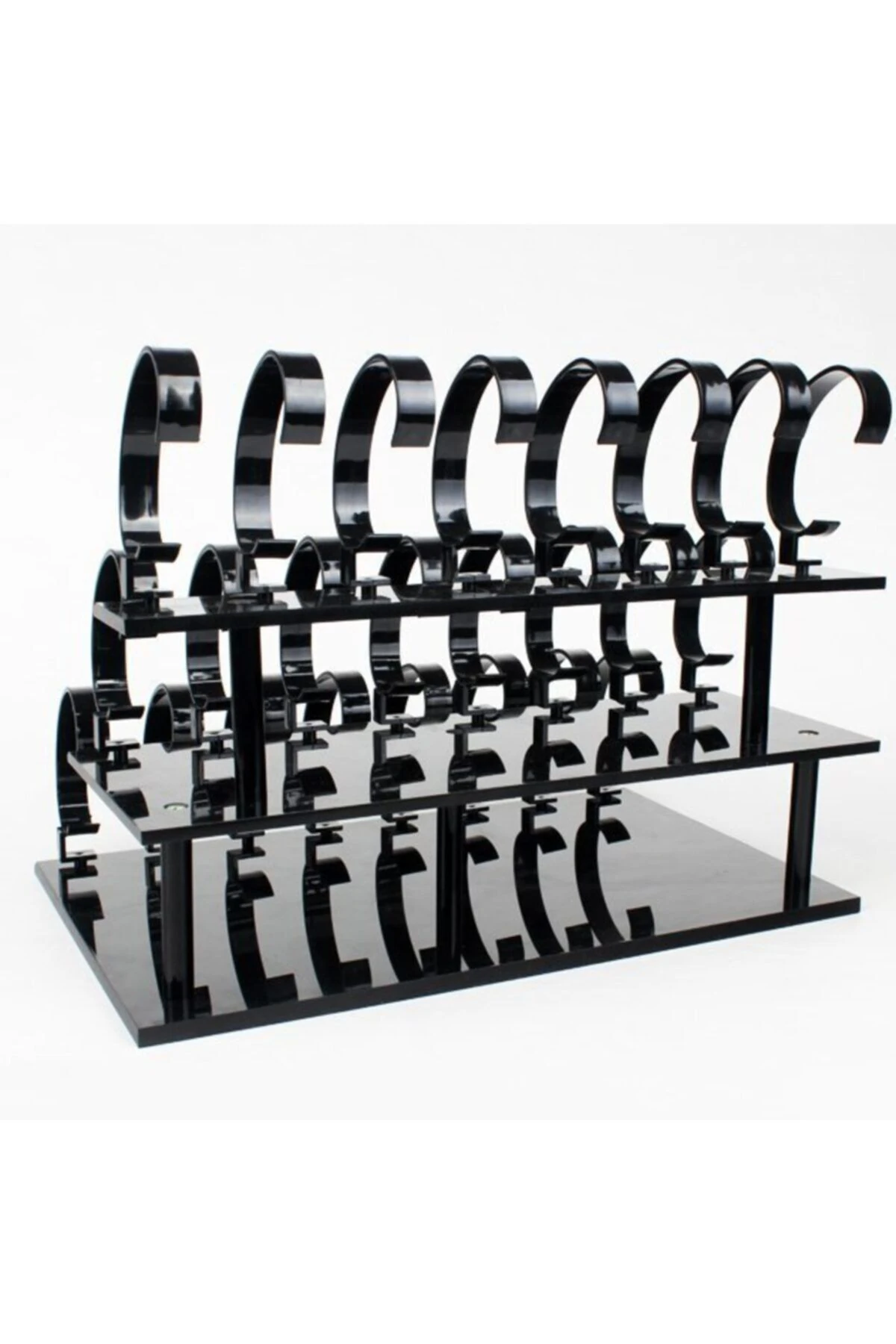 Saat Standı 24'lü Kademeli Blok Set Siyah