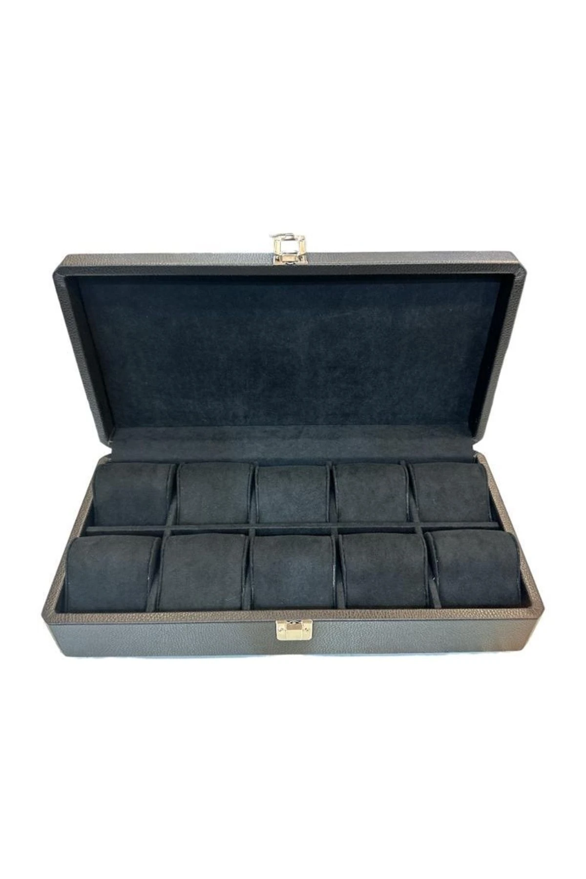 10'lu Saat Çantası Diplomat Model Geniş Siyah